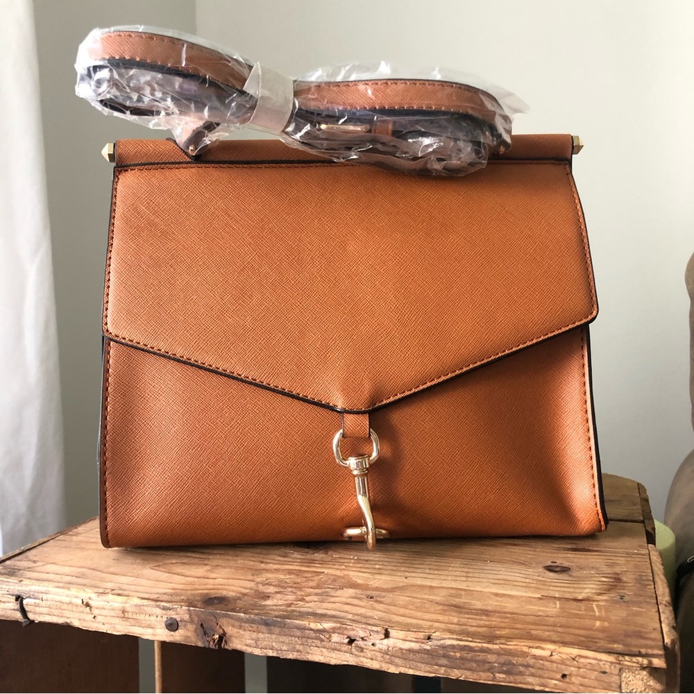 NWT Lionel Brittany Cognac Vegan Leather Purse